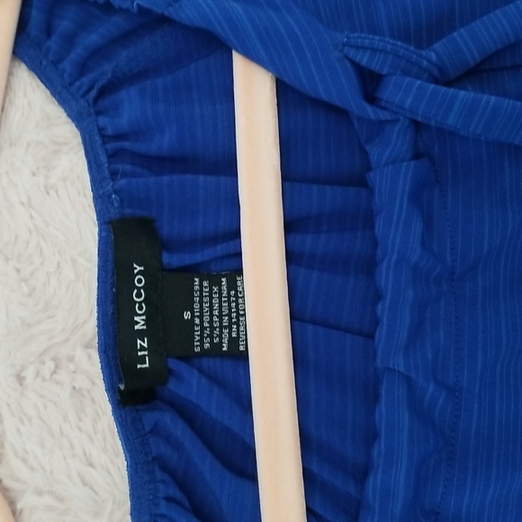 Liz McCoy blue top, small - Picture 8 of 9